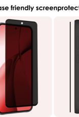NoXx Screenprotector Geschikt voor OnePlus Nord CE4 Screenprotector Privacy Glas Gehard Full Cover - Screenprotector Geschikt voor OnePlus Nord CE4 Screenprotector Privacy Tempered Glass - 2 PACK