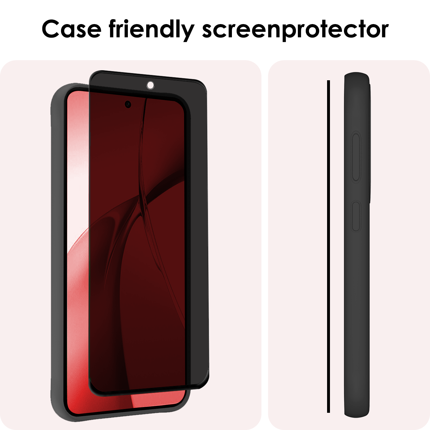 NoXx Screenprotector Geschikt voor OnePlus Nord CE4 Screenprotector Privacy Glas Gehard Full Cover - Screenprotector Geschikt voor OnePlus Nord CE4 Screenprotector Privacy Tempered Glass - 2 PACK