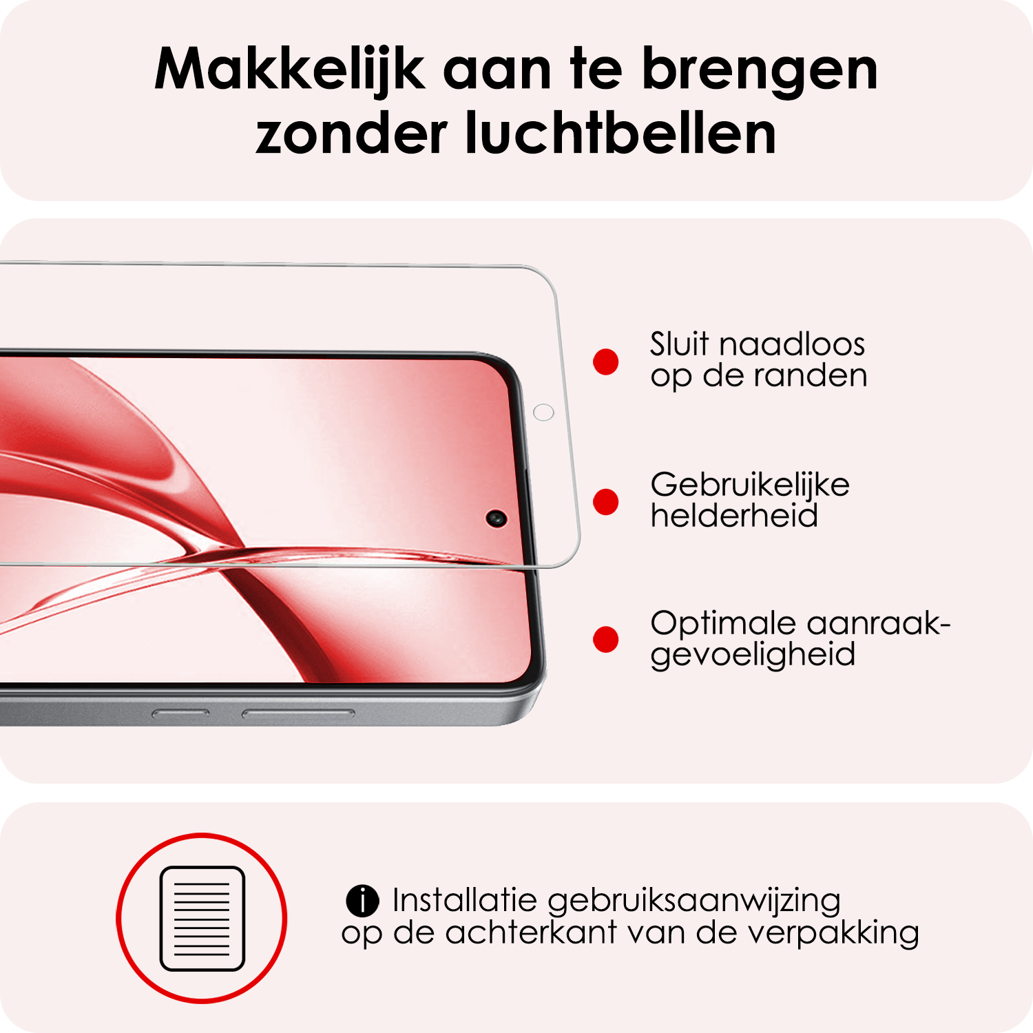 NoXx Screenprotector Geschikt voor OnePlus Nord CE4 Screenprotector Glas Gehard Tempered Glass - Screenprotector Geschikt voor OnePlus Nord CE4 Screen Protector Screen Cover - 3 PACK