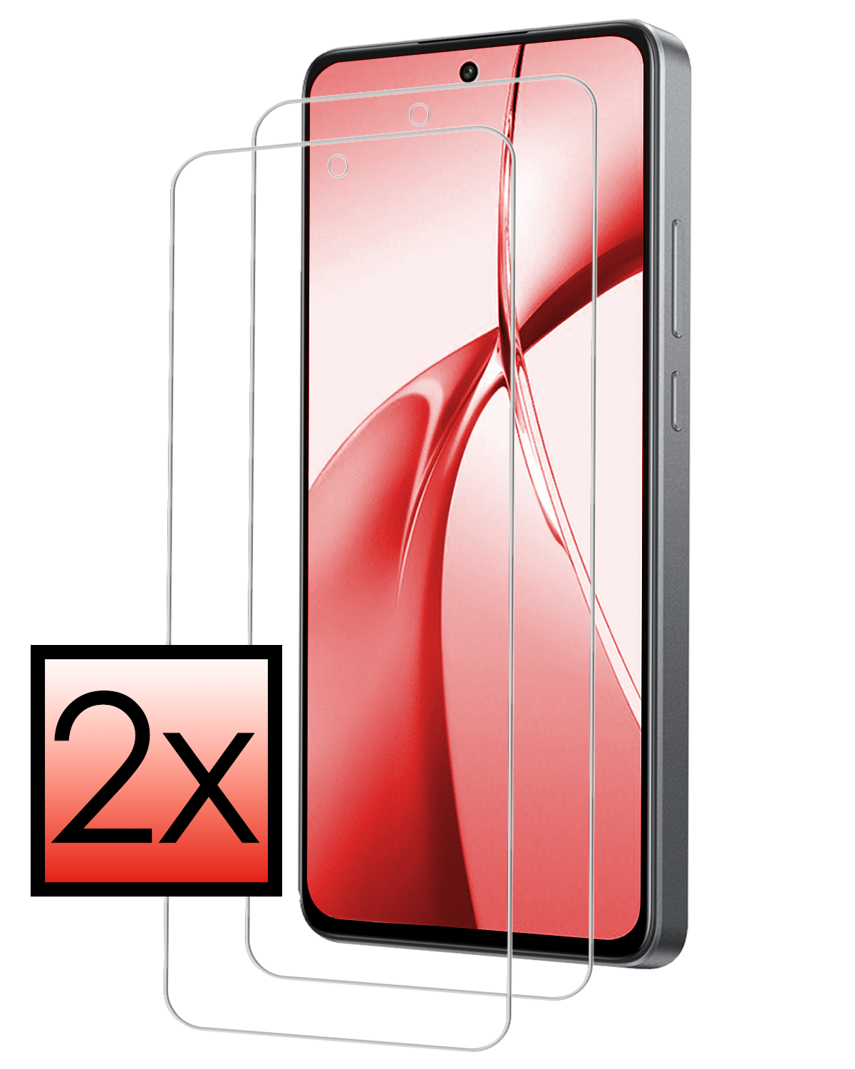 NoXx Screenprotector Geschikt voor OnePlus Nord CE4 Screenprotector Glas Gehard Tempered Glass - Screenprotector Geschikt voor OnePlus Nord CE4 Screen Protector Screen Cover - 2 PACK