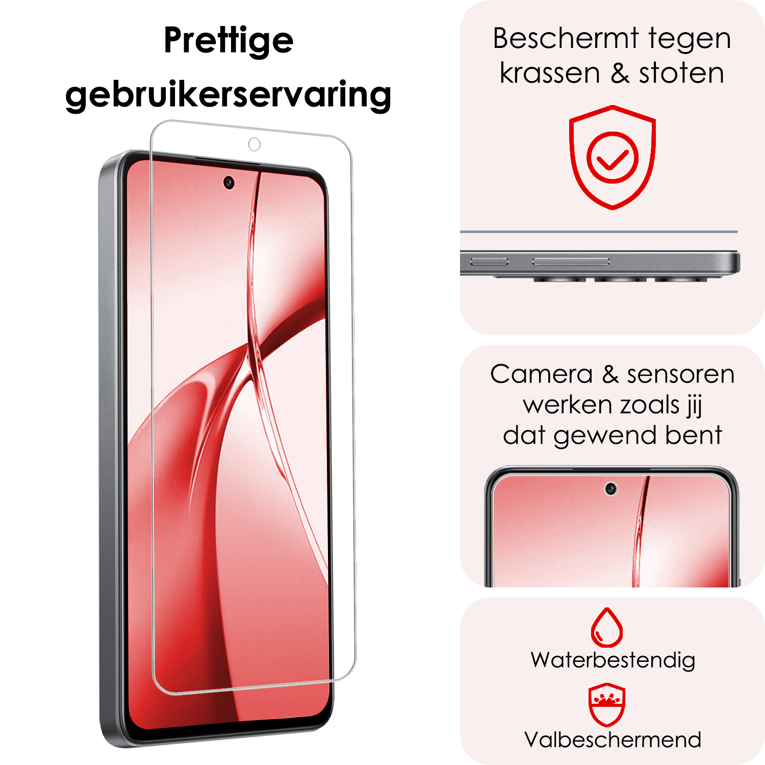 NoXx Screenprotector Geschikt voor OnePlus Nord CE4 Screenprotector Glas Gehard Tempered Glass - Screenprotector Geschikt voor OnePlus Nord CE4 Screen Protector Screen Cover - 2 PACK
