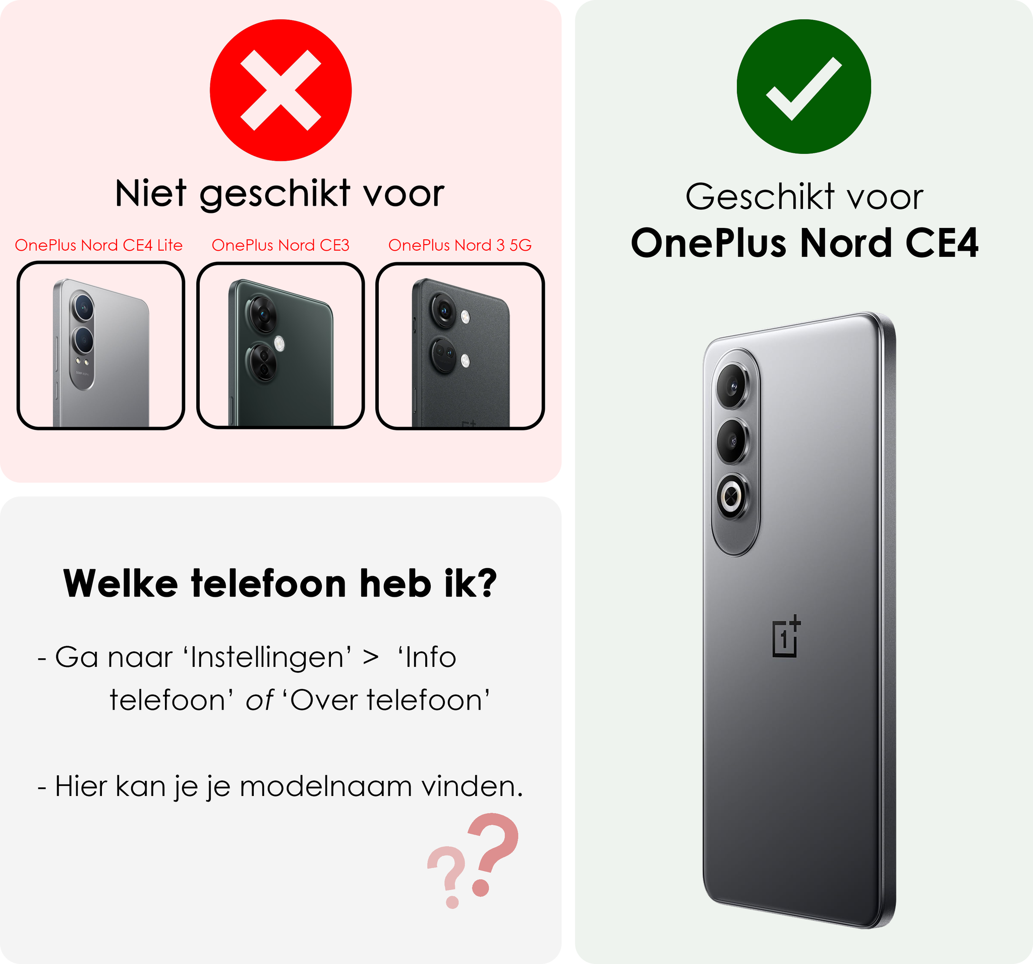 NoXx Screenprotector Geschikt voor OnePlus Nord CE4 Screenprotector Glas Gehard Tempered Glass - Screenprotector Geschikt voor OnePlus Nord CE4 Screen Protector Screen Cover - 2 PACK