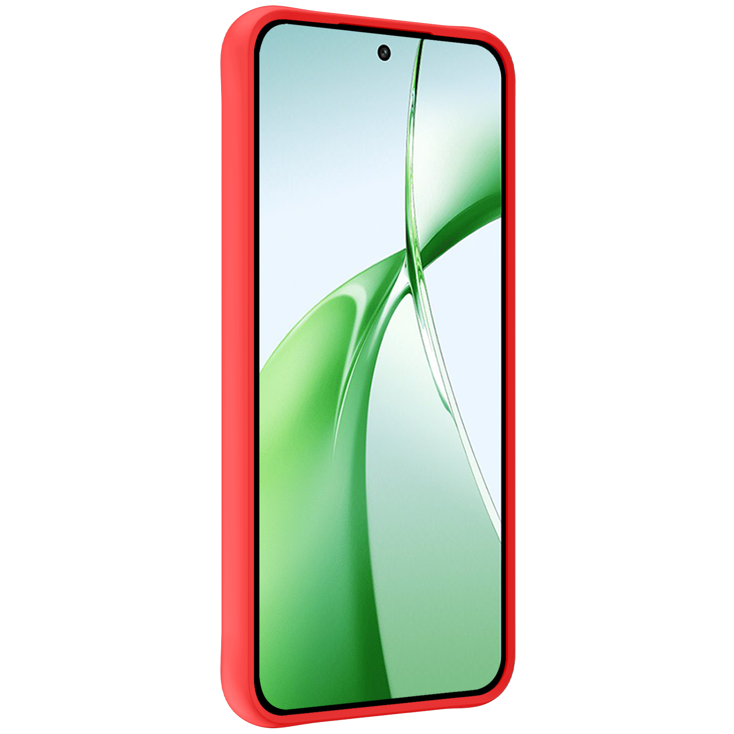 BASEY. Hoesje Geschikt voor OnePlus Nord CE4 Hoesje Siliconen Case Hoes Met 2x Screenprotector - Hoes Geschikt voor OnePlus Nord CE4 Hoes Cover Case - Rood