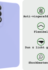 BASEY. Hoesje Geschikt voor OnePlus Nord CE4 Hoesje Siliconen Case Hoes Met 2x Screenprotector - Hoes Geschikt voor OnePlus Nord CE4 Hoes Cover Case - Lichtblauw