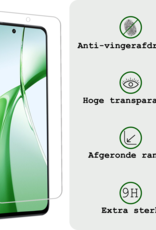 BASEY. Hoesje Geschikt voor OnePlus Nord CE4 Hoesje Siliconen Case Hoes Met 2x Screenprotector - Hoes Geschikt voor OnePlus Nord CE4 Hoes Cover Case - Lichtblauw