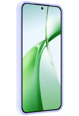 BASEY. Hoesje Geschikt voor OnePlus Nord CE4 Hoesje Siliconen Case Hoes Met Screenprotector - Hoes Geschikt voor OnePlus Nord CE4 Hoes Cover Case - Lichtblauw