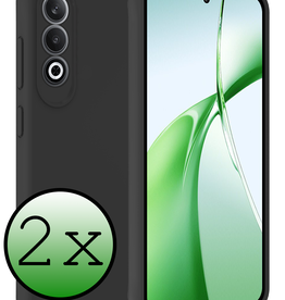 BASEY. BASEY. OnePlus Nord CE4 Hoesje Siliconen - Zwart - 2 PACK