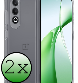BASEY. BASEY. OnePlus Nord CE4 Hoesje Siliconen - Transparant - 2 PACK