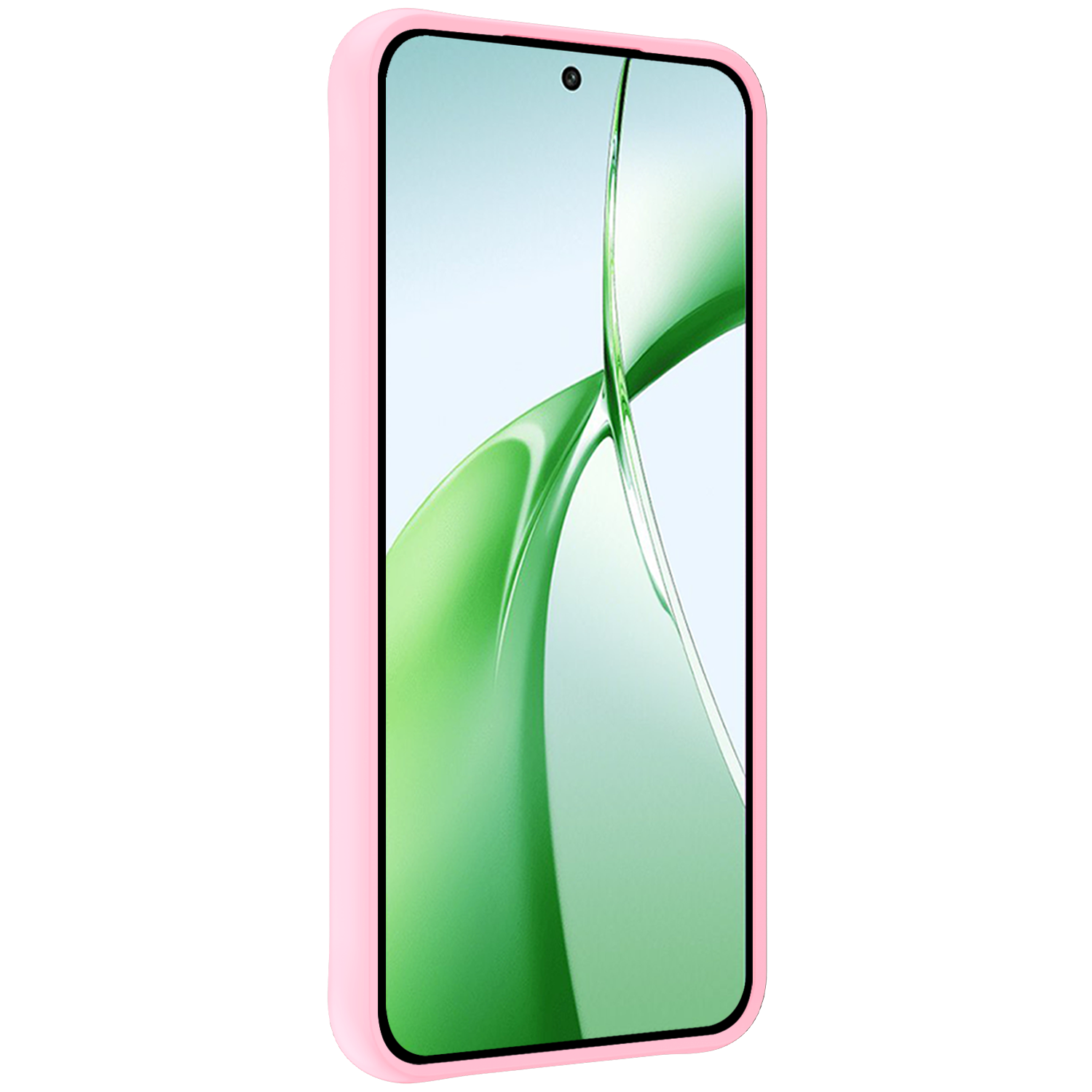 BASEY. Hoesje Geschikt voor OnePlus Nord CE4 Hoesje Siliconen Case Hoes - Hoes Geschikt voor OnePlus Nord CE4 Hoes Cover Case - Lichtroze - 2 PACK