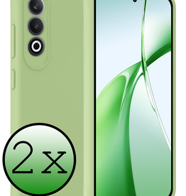BASEY. BASEY. OnePlus Nord CE4 Hoesje Siliconen - Groen - 2 PACK