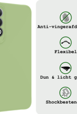 BASEY. Hoesje Geschikt voor OnePlus Nord CE4 Hoesje Siliconen Case Hoes - Hoes Geschikt voor OnePlus Nord CE4 Hoes Cover Case - Groen - 2 PACK