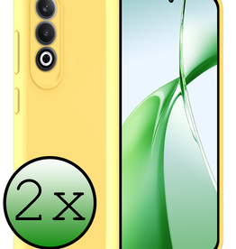 BASEY. BASEY. OnePlus Nord CE4 Hoesje Siliconen - Geel - 2 PACK