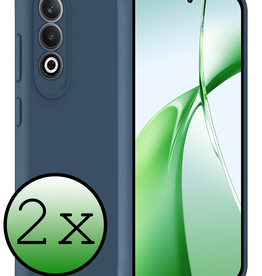 BASEY. BASEY. OnePlus Nord CE4 Hoesje Siliconen - Donkerblauw - 2 PACK