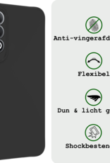 BASEY. Hoesje Geschikt voor OnePlus Nord CE4 Hoesje Siliconen Case Hoes - Hoes Geschikt voor OnePlus Nord CE4 Hoes Cover Case - Zwart