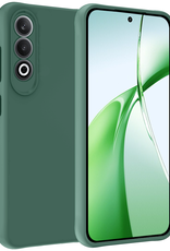 BASEY. Hoesje Geschikt voor OnePlus Nord CE4 Hoesje Siliconen Case Hoes - Hoes Geschikt voor OnePlus Nord CE4 Hoes Cover Case - Donkergroen