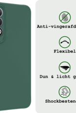 BASEY. Hoesje Geschikt voor OnePlus Nord CE4 Hoesje Siliconen Case Hoes - Hoes Geschikt voor OnePlus Nord CE4 Hoes Cover Case - Donkergroen