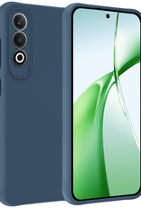 BASEY. Hoesje Geschikt voor OnePlus Nord CE4 Hoesje Siliconen Case Hoes - Hoes Geschikt voor OnePlus Nord CE4 Hoes Cover Case - Donkerblauw