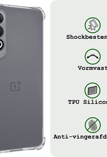 BASEY. Hoesje Geschikt voor OnePlus Nord CE4 Hoesje Siliconen Shock Proof Case Hoes Met 2x Screenprotector - Hoes Geschikt voor OnePlus Nord CE4 Hoes Cover Case Shockproof - Transparant