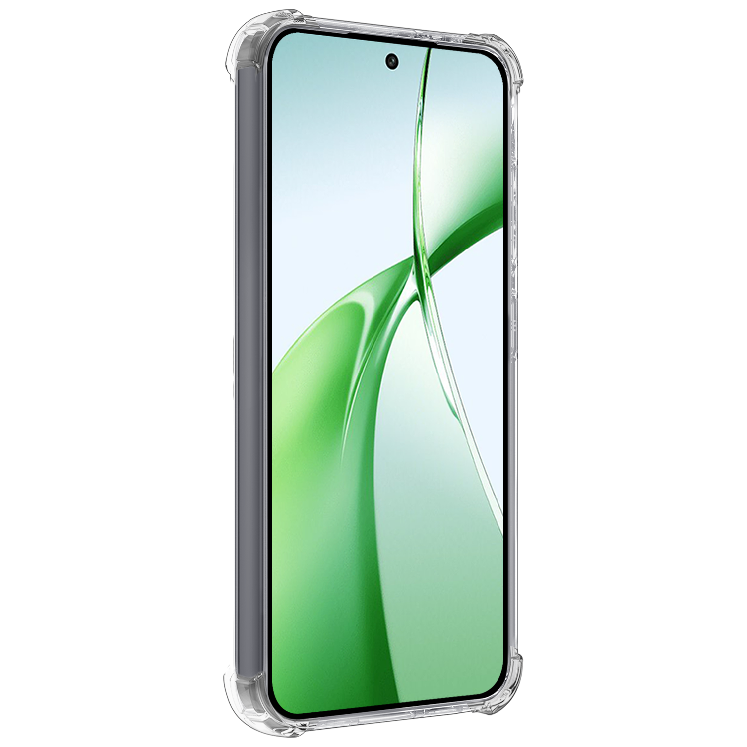 BASEY. Hoesje Geschikt voor OnePlus Nord CE4 Hoesje Siliconen Shock Proof Case Hoes Met Screenprotector - Hoes Geschikt voor OnePlus Nord CE4 Hoes Cover Case Shockproof - Transparant