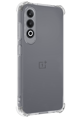 BASEY. Hoesje Geschikt voor OnePlus Nord CE4 Hoesje Siliconen Shock Proof Case Hoes - Hoes Geschikt voor OnePlus Nord CE4 Hoes Cover Case Shockproof - Transparant - 2 PACK