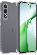BASEY. Hoesje Geschikt voor OnePlus Nord CE4 Hoesje Siliconen Shock Proof Case Hoes - Hoes Geschikt voor OnePlus Nord CE4 Hoes Cover Case Shockproof - Transparant
