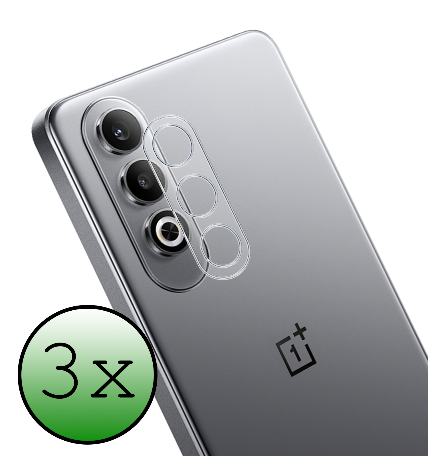 BASEY. Screenprotector Geschikt voor OnePlus Nord CE4 Camera Lens Screenprotector Glas - Screenprotector Geschikt voor OnePlus Nord CE4 Screenprotector Camera Protector Gehard Glas - 3 PACK