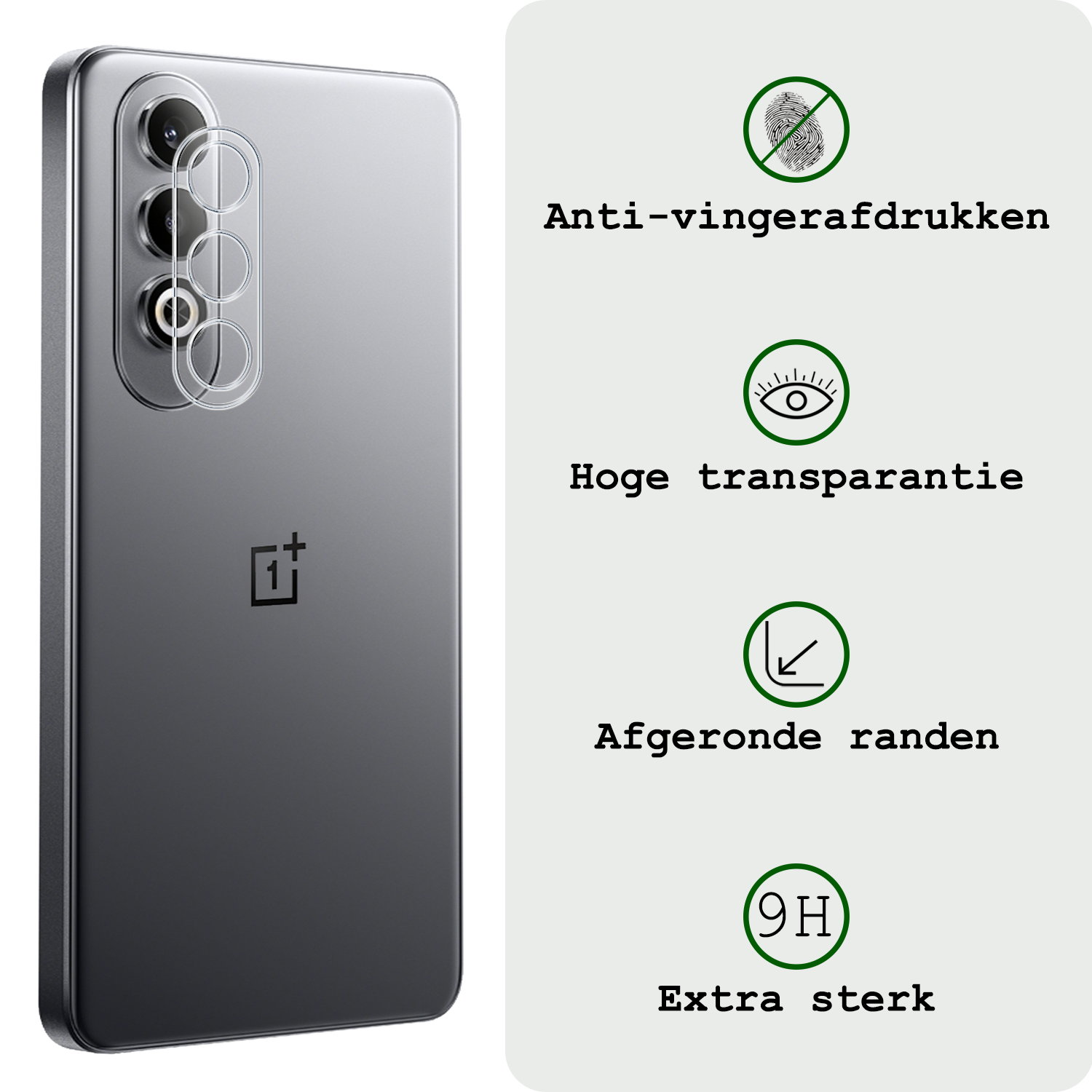 BASEY. Screenprotector Geschikt voor OnePlus Nord CE4 Camera Lens Screenprotector Glas - Screenprotector Geschikt voor OnePlus Nord CE4 Screenprotector Camera Protector Gehard Glas - 3 PACK