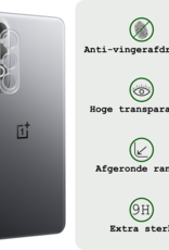BASEY. Screenprotector Geschikt voor OnePlus Nord CE4 Camera Lens Screenprotector Glas - Screenprotector Geschikt voor OnePlus Nord CE4 Screenprotector Camera Protector Gehard Glas - 2 PACK