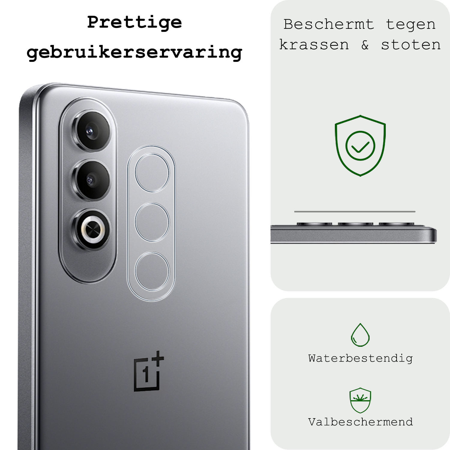 BASEY. Screenprotector Geschikt voor OnePlus Nord CE4 Camera Lens Screenprotector Glas - Screenprotector Geschikt voor OnePlus Nord CE4 Screenprotector Camera Protector Gehard Glas - 2 PACK