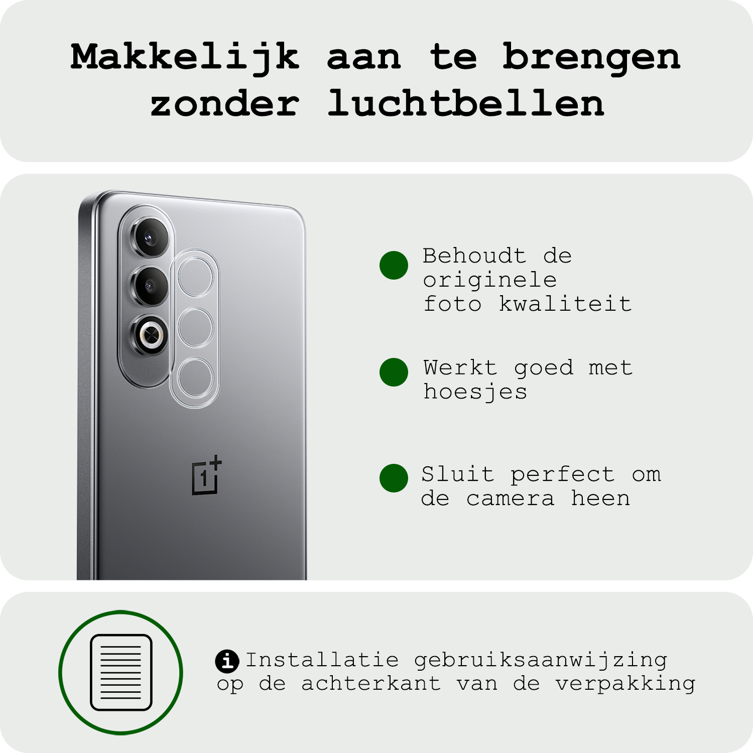 BASEY. Screenprotector Geschikt voor OnePlus Nord CE4 Camera Lens Screenprotector Glas - Screenprotector Geschikt voor OnePlus Nord CE4 Screenprotector Camera Protector Gehard Glas