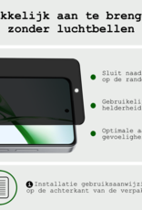 BASEY. Screenprotector Geschikt voor OnePlus Nord CE4 Screenprotector Privacy Glas Gehard Full Cover - Screenprotector Geschikt voor OnePlus Nord CE4 Screenprotector Privacy Tempered Glass - 2 PACK