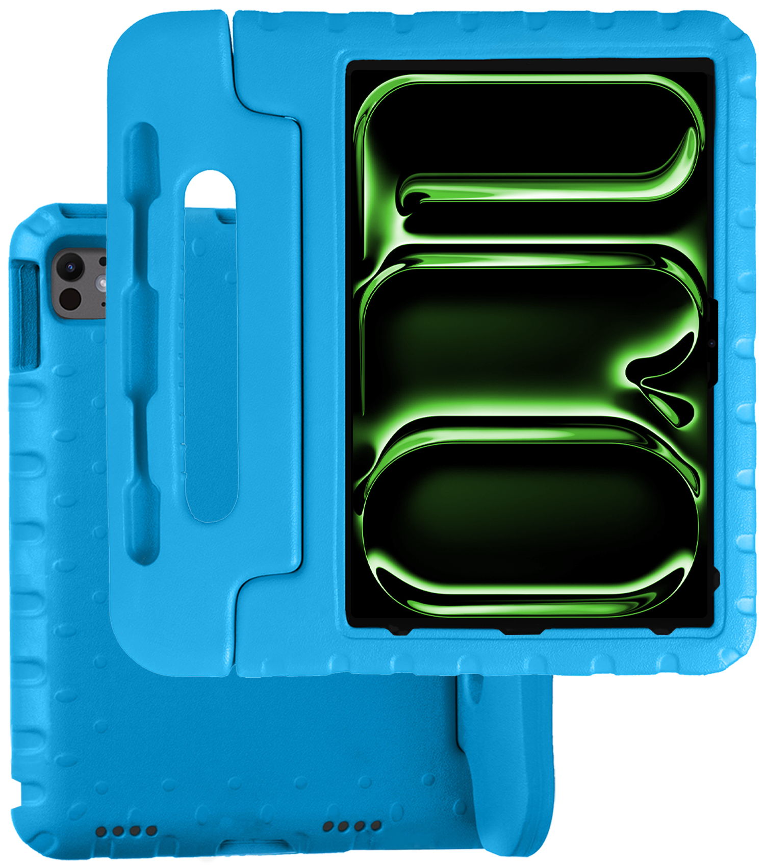 BASEY. Hoesje Geschikt voor iPad Pro 2018/2020/2021/2022 (12,9 inch) Hoesje Kinder Hoes Shockproof Kinderhoes - Kindvriendelijk Hoesje Geschikt voor iPad Pro 12,9 inch 2018/2020/2021/2022 Hoes Kids Case - Blauw