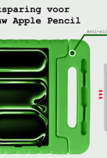 BASEY. Hoesje Geschikt voor iPad Pro 2018/2020/2021/2022 (12,9 inch) Hoesje Kinder Hoes Shockproof Kinderhoes - Kindvriendelijk Hoesje Geschikt voor iPad Pro 12,9 inch 2018/2020/2021/2022 Hoes Kids Case - Groen