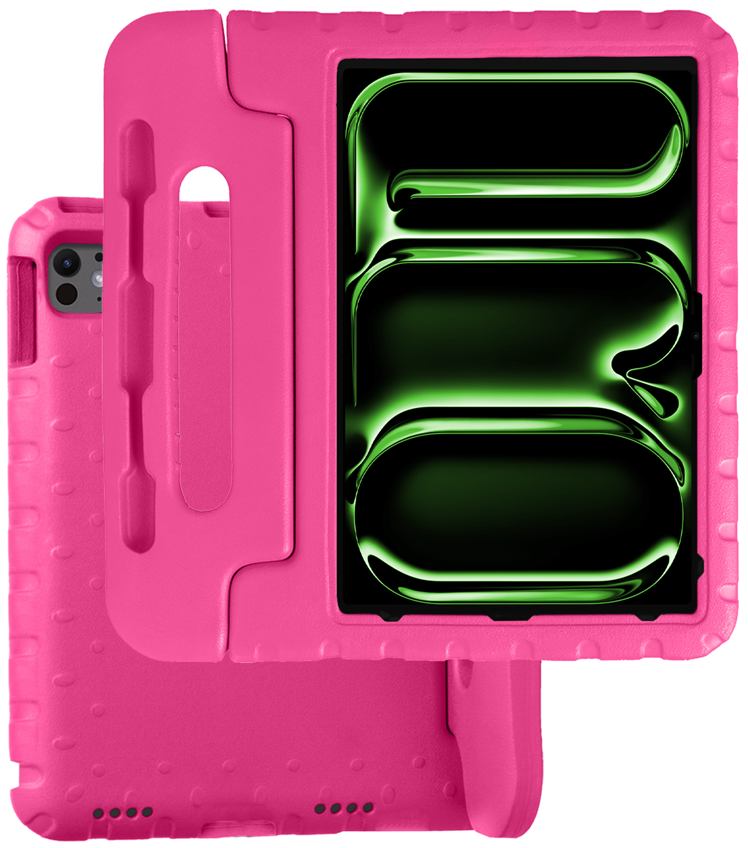 BASEY. Hoesje Geschikt voor iPad Pro 2018/2020/2021/2022 (12,9 inch) Hoesje Kinder Hoes Shockproof Kinderhoes - Kindvriendelijk Hoesje Geschikt voor iPad Pro 12,9 inch 2018/2020/2021/2022 Hoes Kids Case - Roze