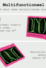 BASEY. Hoesje Geschikt voor iPad Pro 2018/2020/2021/2022 (12,9 inch) Hoesje Kinder Hoes Shockproof Kinderhoes - Kindvriendelijk Hoesje Geschikt voor iPad Pro 12,9 inch 2018/2020/2021/2022 Hoes Kids Case - Roze