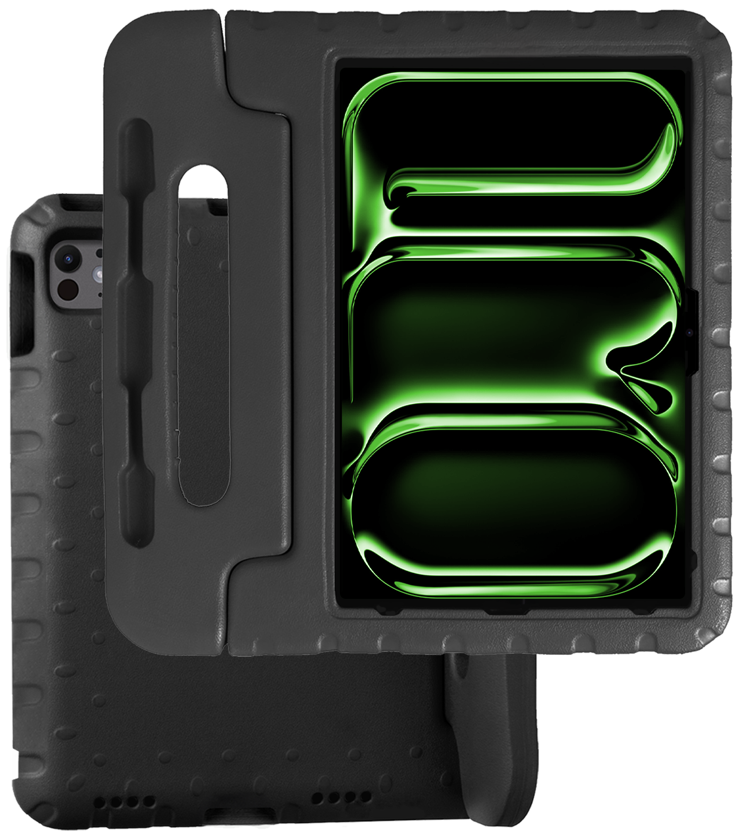 BASEY. Hoesje Geschikt voor iPad Pro 2018/2020/2021/2022 (12,9 inch) Hoesje Kinder Hoes Shockproof Kinderhoes - Kindvriendelijk Hoesje Geschikt voor iPad Pro 12,9 inch 2018/2020/2021/2022 Hoes Kids Case - Zwart