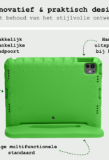 BASEY. Hoesje Geschikt voor iPad Pro 2018/2020/2021/2022 (12,9 inch) Hoesje Kinder Hoes Shockproof Kinderhoes Met Screenprotector - Kindvriendelijk Hoesje Geschikt voor iPad Pro 12,9 inch 2018/2020/2021/2022 Hoes Kids Case - Groen