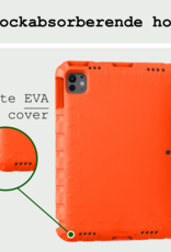 BASEY. Hoesje Geschikt voor iPad Pro 2018/2020/2021/2022 (12,9 inch) Hoesje Kinder Hoes Shockproof Kinderhoes Met Screenprotector - Kindvriendelijk Hoesje Geschikt voor iPad Pro 12,9 inch 2018/2020/2021/2022 Hoes Kids Case - Oranje