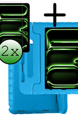 BASEY. Hoesje Geschikt voor iPad Pro 2018/2020/2021/2022 (12,9 inch) Hoesje Kinder Hoes Shockproof Kinderhoes Met 2x Screenprotector - Kindvriendelijk Hoesje Geschikt voor iPad Pro 12,9 inch 2018/2020/2021/2022 Hoes Kids Case - Blauw