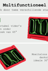 BASEY. Hoesje Geschikt voor iPad Pro 2018/2020/2021/2022 (12,9 inch) Hoesje Kinder Hoes Shockproof Kinderhoes Met 2x Screenprotector - Kindvriendelijk Hoesje Geschikt voor iPad Pro 12,9 inch 2018/2020/2021/2022 Hoes Kids Case - Rood