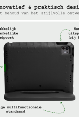 BASEY. Hoesje Geschikt voor iPad Pro 2018/2020/2021/2022 (12,9 inch) Hoesje Kinder Hoes Shockproof Kinderhoes Met 2x Screenprotector - Kindvriendelijk Hoesje Geschikt voor iPad Pro 12,9 inch 2018/2020/2021/2022 Hoes Kids Case - Zwart