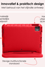NoXx iPad Pro 12,9 inch 2018 Hoes Kinder Hoesje Kids Case Cover Kids Proof - iPad Pro 12,9 inch 2018 Kinder Hoes - Rood