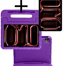 NoXx NoXx iPad Pro 2018 (12,9 inch) Kinderhoes Met Screenprotector - Paars