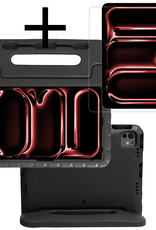 NoXx iPad Pro 12,9 inch 2018 Hoes Kinder Hoesje Kids Case Cover Kids Proof Met Screenprotector - iPad Pro 12,9 inch 2018 Kinder Hoes - Zwart