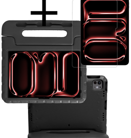 NoXx NoXx iPad Pro 2018 (12,9 inch) Kinderhoes Met Screenprotector - Zwart