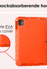 NoXx iPad Pro 12,9 inch 2018 Hoes Kinder Hoesje Kids Case Cover Kids Proof Met 2x Screenprotector - iPad Pro 12,9 inch 2018 Kinder Hoes - Oranje