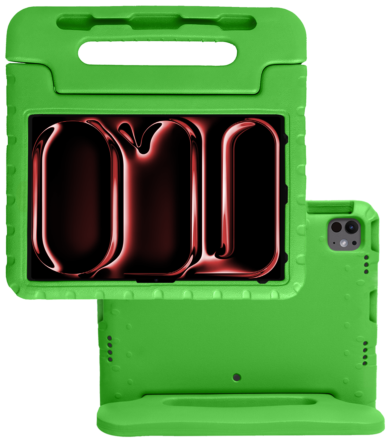 NoXx iPad Pro 12,9 inch 2020 Hoes Kinder Hoesje Kids Case Cover Kids Proof - iPad Pro 12,9 inch 2020 Kinder Hoes - Groen