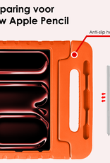 NoXx iPad Pro 12,9 inch 2020 Hoes Kinder Hoesje Kids Case Cover Kids Proof - iPad Pro 12,9 inch 2020 Kinder Hoes - Oranje