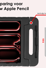 NoXx iPad Pro 12,9 inch 2020 Hoes Kinder Hoesje Kids Case Cover Kids Proof - iPad Pro 12,9 inch 2020 Kinder Hoes - Zwart