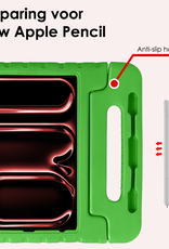 NoXx iPad Pro 12,9 inch 2020 Hoes Kinder Hoesje Kids Case Cover Kids Proof Met Screenprotector - iPad Pro 12,9 inch 2020 Kinder Hoes - Groen